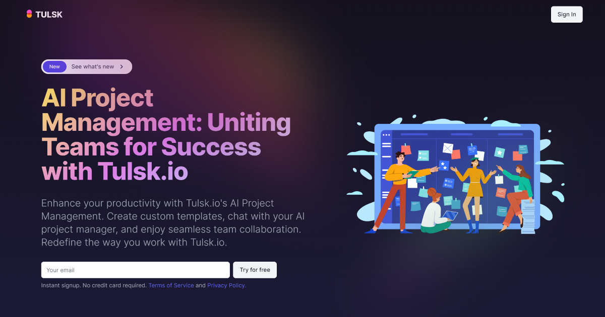 Tulsk.io screenshot 1