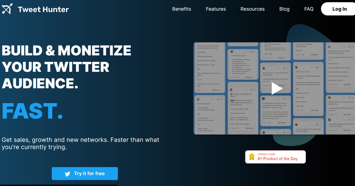 Tweet Hunter screenshot 1