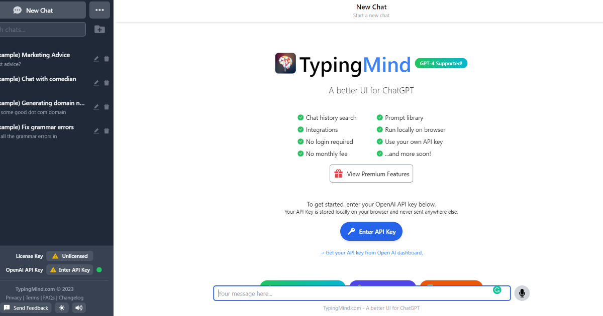 TypingMind screenshot 1