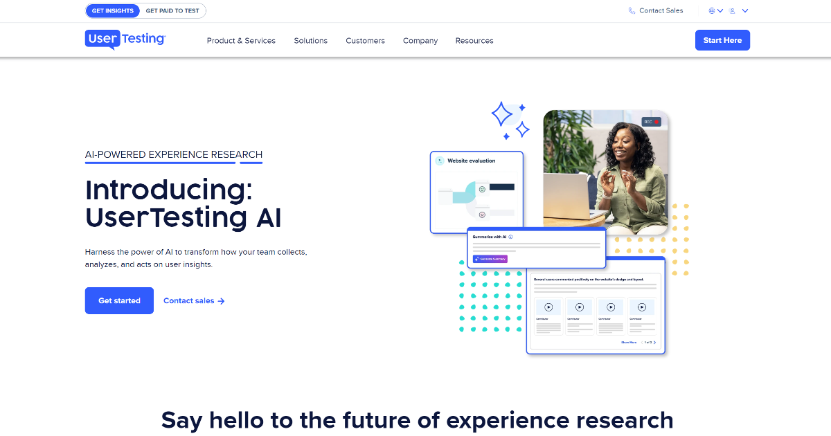 UserTesting AI screenshot 1