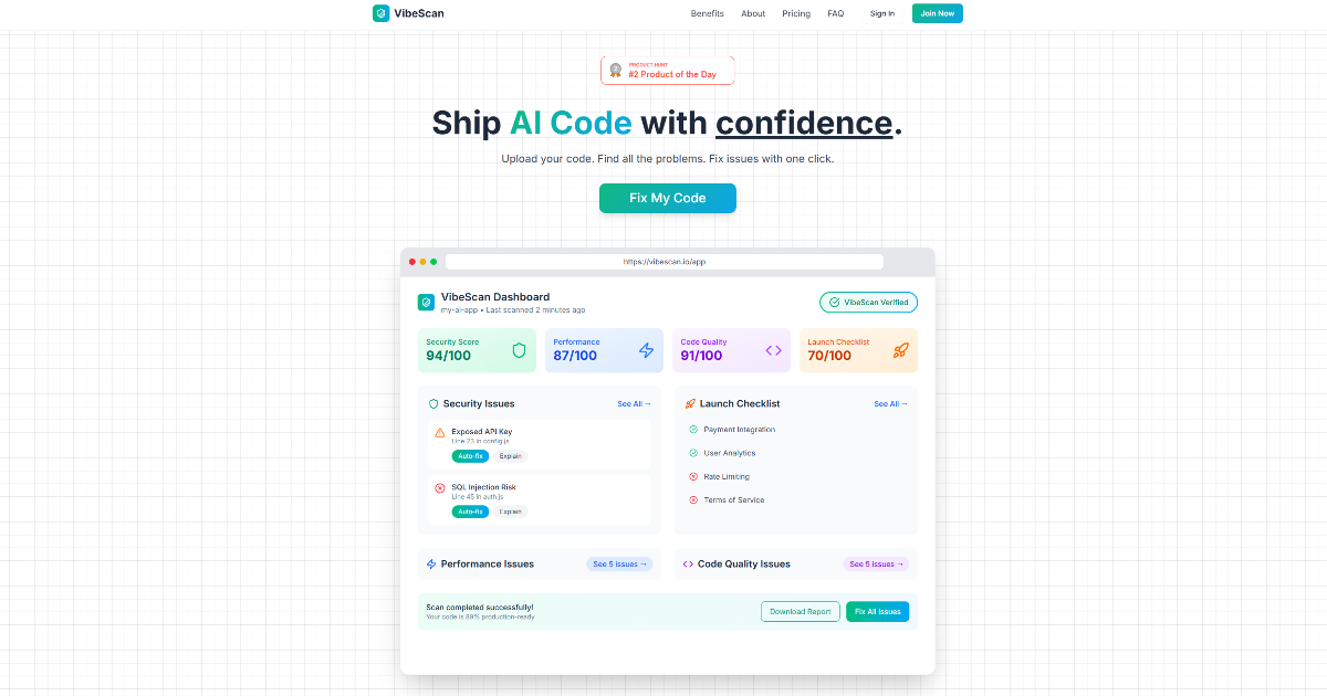 VibeScan screenshot 1