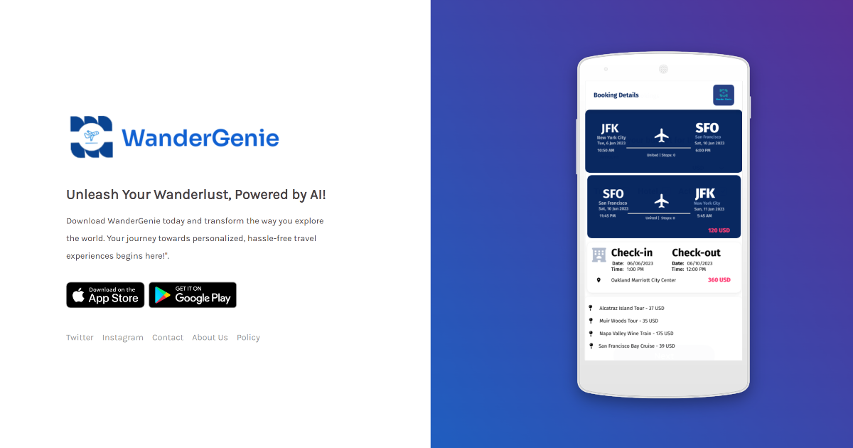 WanderGenie screenshot 1