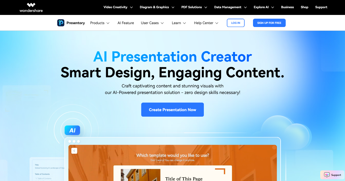Wondershare Presentory screenshot 1