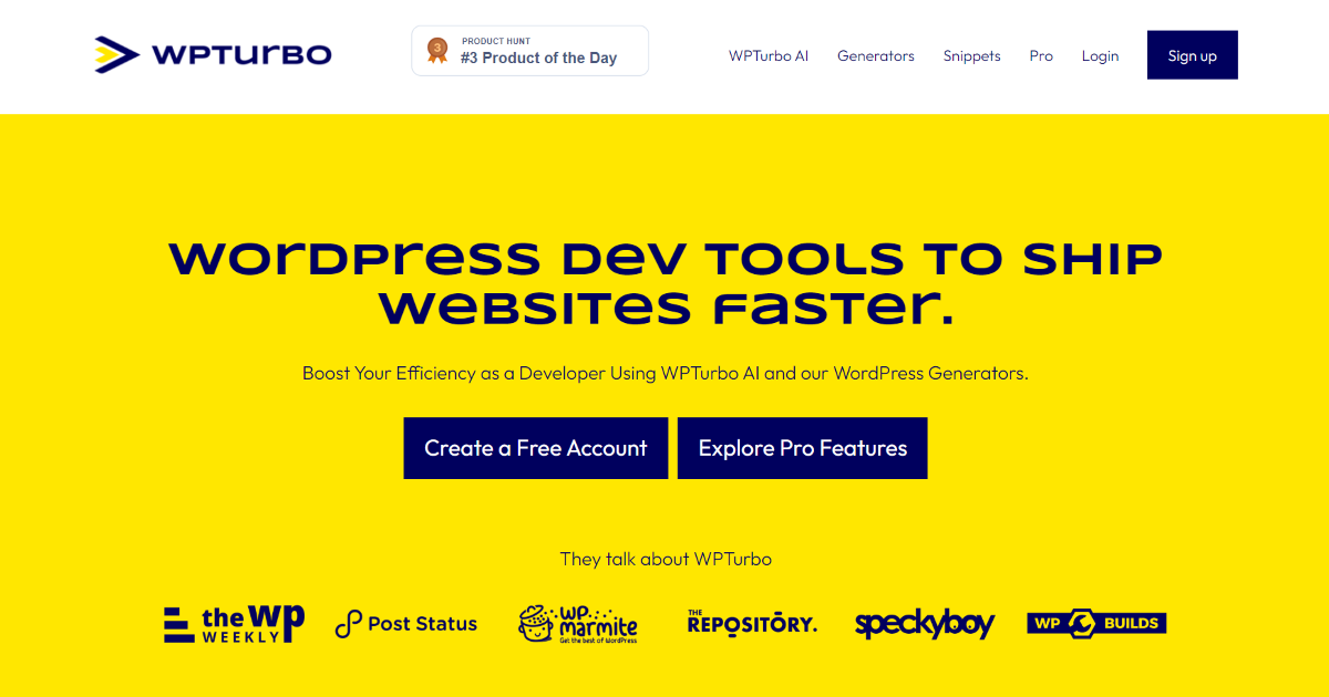 WPTurbo screenshot 1