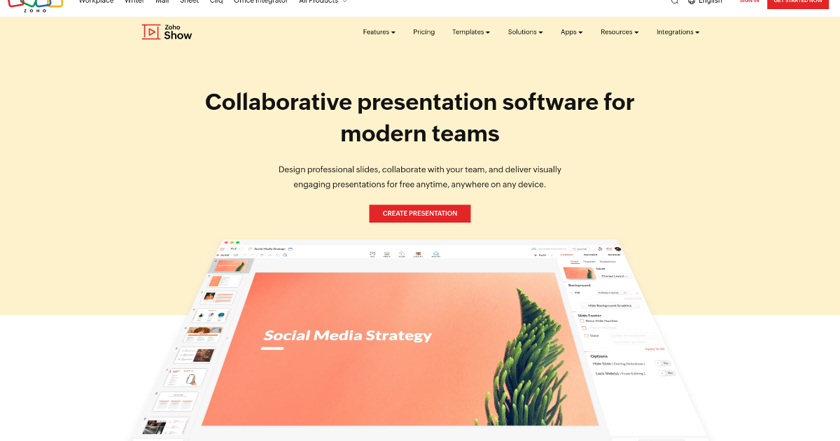 Zoho Show screenshot 1